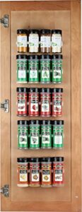 spice rack 36 spice gripper- spice racks strips cabinet cabinet door - use spice clips for spice organizer - stick or screw spice storage spice clips