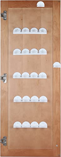 Spice Rack 36 Spice Gripper- Spice Racks Strips Cabinet Cabinet Door - Use Spice Clips for Spice Organizer - Stick or Screw Spice Storage Spice Clips