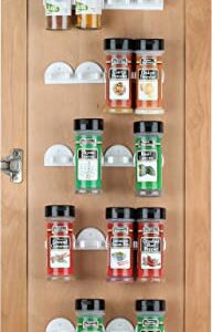 Spice Rack 36 Spice Gripper- Spice Racks Strips Cabinet Cabinet Door - Use Spice Clips for Spice Organizer - Stick or Screw Spice Storage Spice Clips