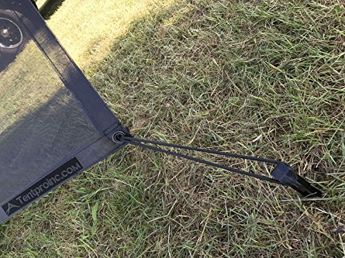 RV Awning Sun Shade Screen 8' X 15' 3'' Black Tentproinc Mesh Sunshade Camper Trailer Awning Shade Screen UV Blocker Completed Kits - 3 Year Warranty