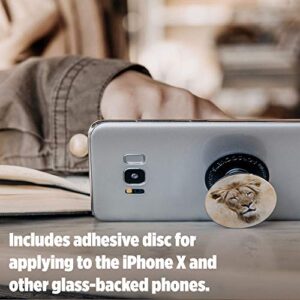 PopSockets Wireless Phone Grip with Expanding Kickstand, Pop Socket for Phone - Sugar Clouds