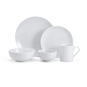 mikasa cheers 40-piece dinnerware set, service for 8, white