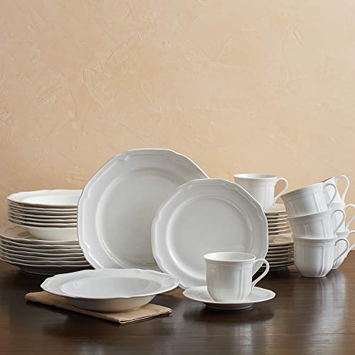 Mikasa Antique White 40-Piece Dinnerware Set, Service for 8