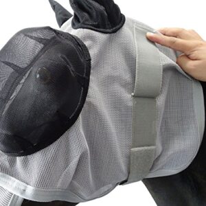 Leberna Mesh Fly Mask with Ears Nose UV Protection Full Face for Horse/Cob