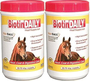(2 pack) biotin daily hoof care supplement
