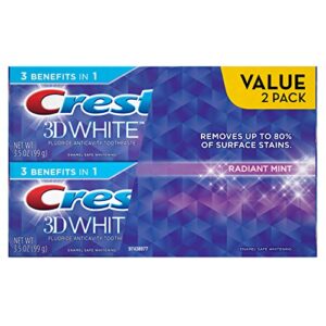 crest 3d white radiant mint whitening toothpaste