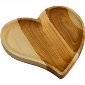 Wooden Serving Tray Plate - Heart Shape - Best Romantic Idea For Everyone You Love - Unique and Handmade - Great Surprise For Valentine Day - Made by SPL Woodcraft Ukraine