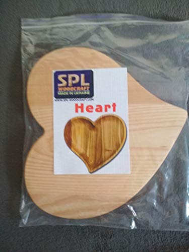 Wooden Serving Tray Plate - Heart Shape - Best Romantic Idea For Everyone You Love - Unique and Handmade - Great Surprise For Valentine Day - Made by SPL Woodcraft Ukraine