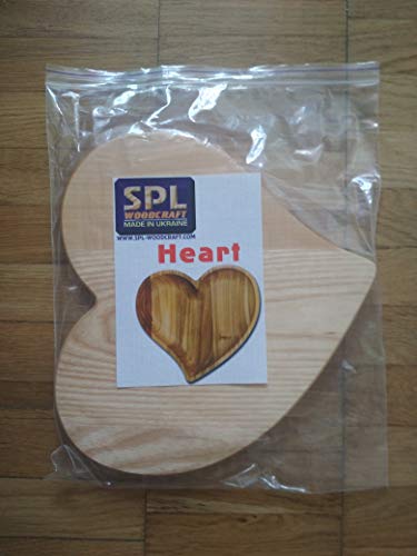 Wooden Serving Tray Plate - Heart Shape - Best Romantic Idea For Everyone You Love - Unique and Handmade - Great Surprise For Valentine Day - Made by SPL Woodcraft Ukraine