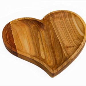 Wooden Serving Tray Plate - Heart Shape - Best Romantic Idea For Everyone You Love - Unique and Handmade - Great Surprise For Valentine Day - Made by SPL Woodcraft Ukraine