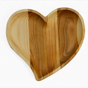 Wooden Serving Tray Plate - Heart Shape - Best Romantic Idea For Everyone You Love - Unique and Handmade - Great Surprise For Valentine Day - Made by SPL Woodcraft Ukraine