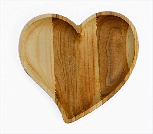 Wooden Serving Tray Plate - Heart Shape - Best Romantic Idea For Everyone You Love - Unique and Handmade - Great Surprise For Valentine Day - Made by SPL Woodcraft Ukraine