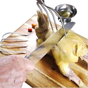 Thanksgiving Turkey Lifter Serving Set, Roaster Poultry Forks,Set of 2 by i Kito