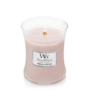 WoodWick Vanilla & Sea Salt Medium Hourglass Candle, 9.7 oz.