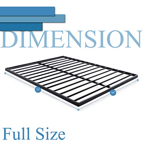 Continental Sleep 1.5-Inch Split Fully Assembled Bunkie Board for Mattress/Bed Support, Full, Grey