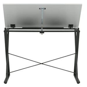 Studio Designs Modern Axiom Artists Drawing Table - Charcoal and White