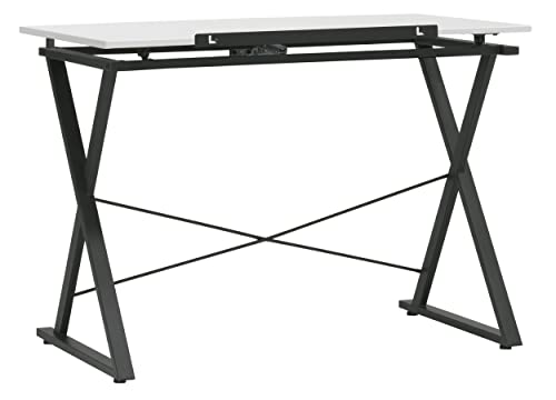 Studio Designs Modern Axiom Artists Drawing Table - Charcoal and White