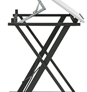 Studio Designs Modern Axiom Artists Drawing Table - Charcoal and White