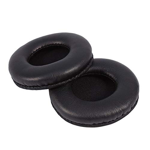 Fosa Soft Replacement Ear Pads PU Leather Earpad Cushions Foam for J3, SJ33, SJ5, SJ55, ES7, ESW9, ESW10, JVC S500 and Headphone Diameter Between 72-75mm Black