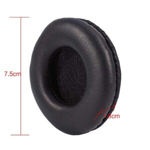 Fosa Soft Replacement Ear Pads PU Leather Earpad Cushions Foam for J3, SJ33, SJ5, SJ55, ES7, ESW9, ESW10, JVC S500 and Headphone Diameter Between 72-75mm Black