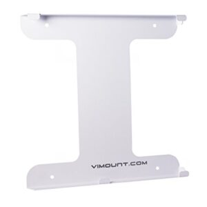 ViMount Wall Mount Metal Holder Compatible with Playstation 4 PS4 PRO Version in White Color
