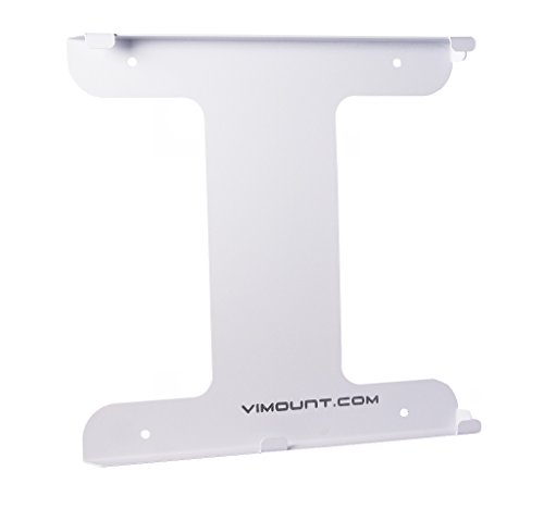 ViMount Wall Mount Metal Holder Compatible with Playstation 4 PS4 PRO Version in White Color