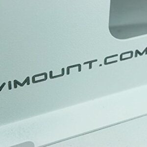 ViMount Wall Mount Metal Holder Compatible with Playstation 4 PS4 PRO Version in White Color