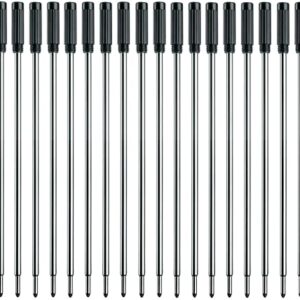 MengRan 4.5'' Cross Compatible Ballpoint Pen Refills, Medium Point Pen Refill -Black Ink Pen Refills.Pack of (20)