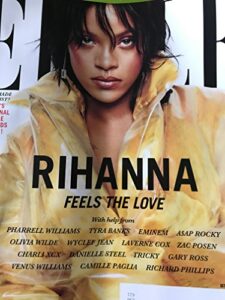 elle magazine october 2017 "rihanna" (address label covered)
