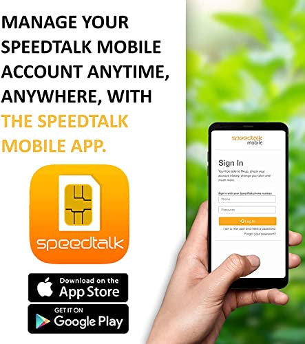 SpeedTalk Mobile $5 Prepaid Wireless Pay Go Plan for SmartPhones & Cellphones | 5G 4G LTE | 2¢ Talk, Text, Data |Triple Cut (Mini,Micro,Nano)GSM Sim Card | No Contract No Credit Check | 30 Day Service