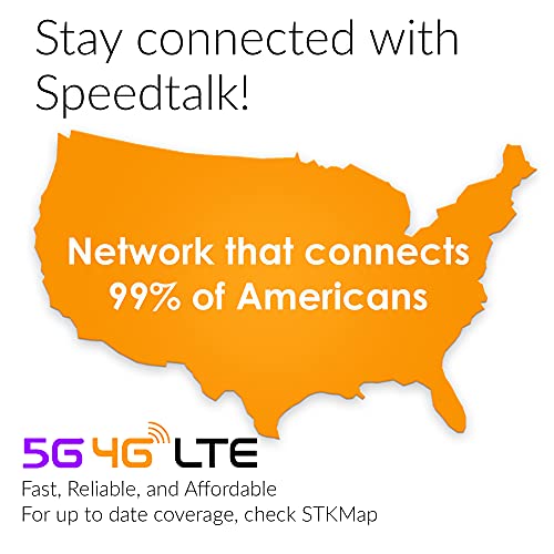 SpeedTalk Mobile $5 Prepaid Wireless Pay Go Plan for SmartPhones & Cellphones | 5G 4G LTE | 2¢ Talk, Text, Data |Triple Cut (Mini,Micro,Nano)GSM Sim Card | No Contract No Credit Check | 30 Day Service