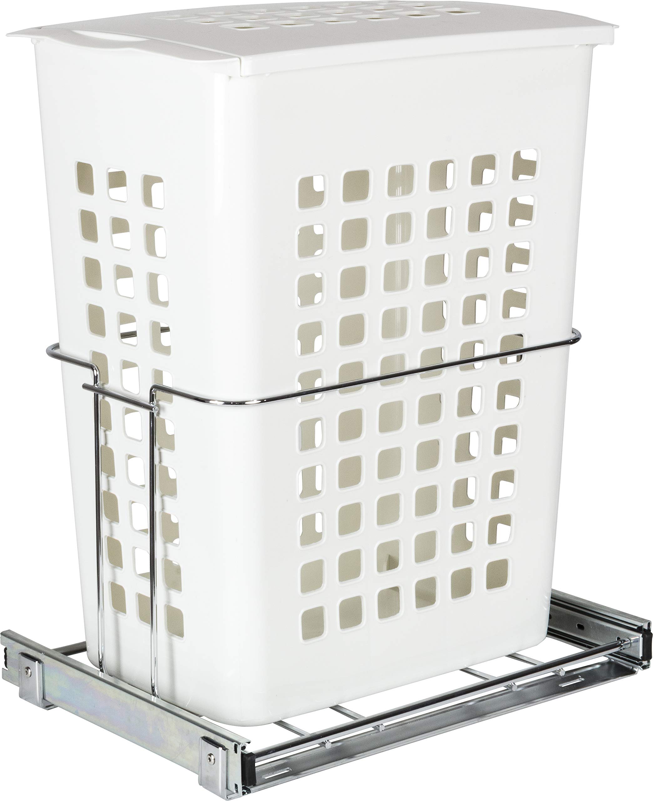 Plastic Pullout Hamper with Lid