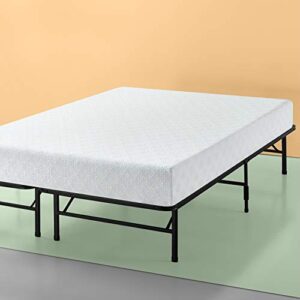 zinus set, queen 12 inch gel-infused green tea memory foam mattress and shawn smartbase platform bed frame / mattress foundation
