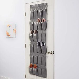 HOMZ 3817401 2Piece Closet Organization Combo Set Grey