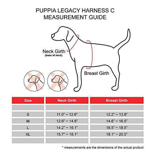 Puppia Legacy Harness C, Small, White