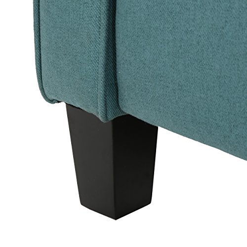 GDFStudio Thelma Traditional Fabric Recliner (Dark Teal)