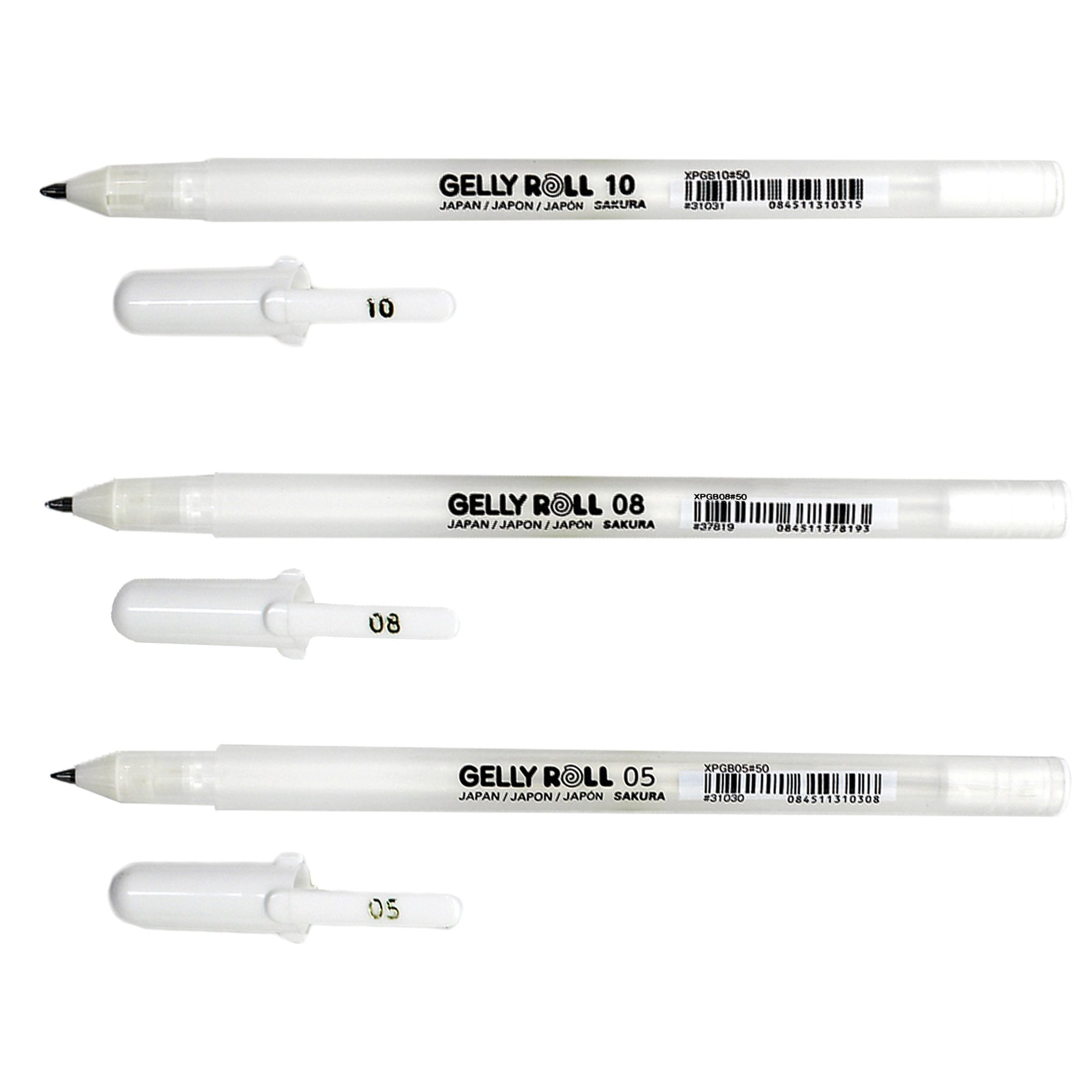 Sakura 57454 Gelly Roll Classic Ass't (05/08/10) 3pk Pen, White