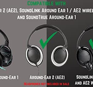 Replacement AE2 Ear Pads/Soundtrue Ear Pads and V2 AE2 Headband/SoundTrue Headband Cushion. Compatible with Bose Around-Ear 2 (AE2), SoundLink Around-Ear 1 and SoundTrue Around-Ear 1 Headphones