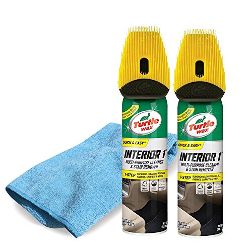 Turtle Wax 50838 OXY Interior 1 Multi-Purpose Cleaner and Stain Remover-18 fl. oz. Double Microfiber Towel, 36. Fluid_Ounces, 2 Pack