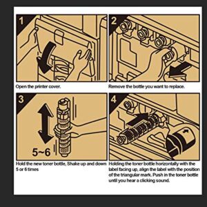 Weemay Compatible SP C430A C440DN Toner Cartridge Replacement for Ricoh 821105 821106 821107 821108 for Ricoh Aficio SP C430A C440DN C430DN C431DNHT C431DNHW (Black, Cyan, Magenta, Yellow, 4 Pack)