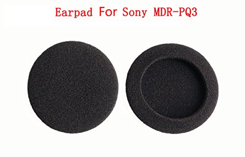 2 Pair Replacement Ear Pads Cushion Repair Parts for use with Sony MDR-PQ3 mdrpq3 Headphones(Sponge Earmuff)