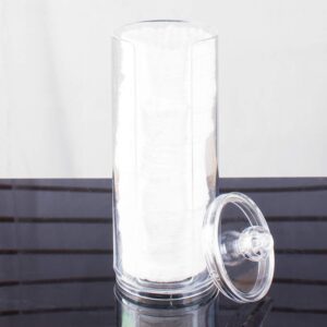Super Z Outlet Cosmetic Cotton Pad Rounds Holder Makeup Removers Clear Acrylic Organizer Storage Display Rack