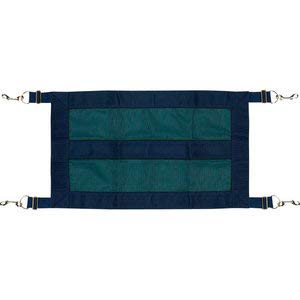 dover saddlery stall guard adjustable from 45" to 51", navy/hunter