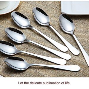 Stainless Steel Dinner Spoon (Set of 6)7.1 Inches, Silver