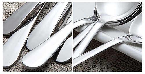 Stainless Steel Dinner Spoon (Set of 6)7.1 Inches, Silver