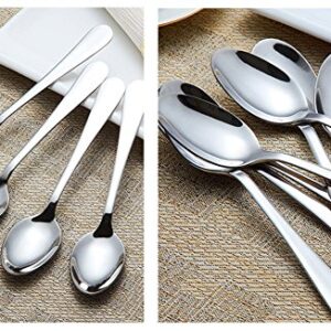 Stainless Steel Dinner Spoon (Set of 6)7.1 Inches, Silver