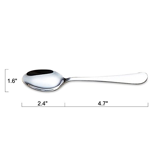 Stainless Steel Dinner Spoon (Set of 6)7.1 Inches, Silver