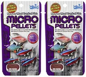 hikari tropical semi-floating micro pellets for pets, 0.77-ounce (2 pack)