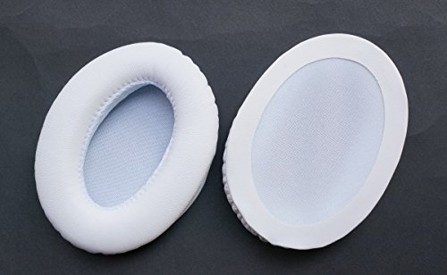 Ear Pad Earpads Leather Cushion Repair Parts for Philips TR55LX Headphones(earmuffes) Headset (White)