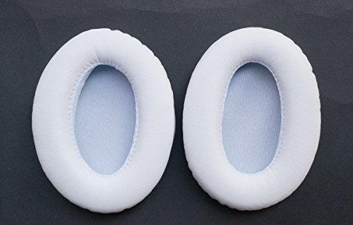 Ear Pad Earpads Leather Cushion Repair Parts for Philips TR55LX Headphones(earmuffes) Headset (White)